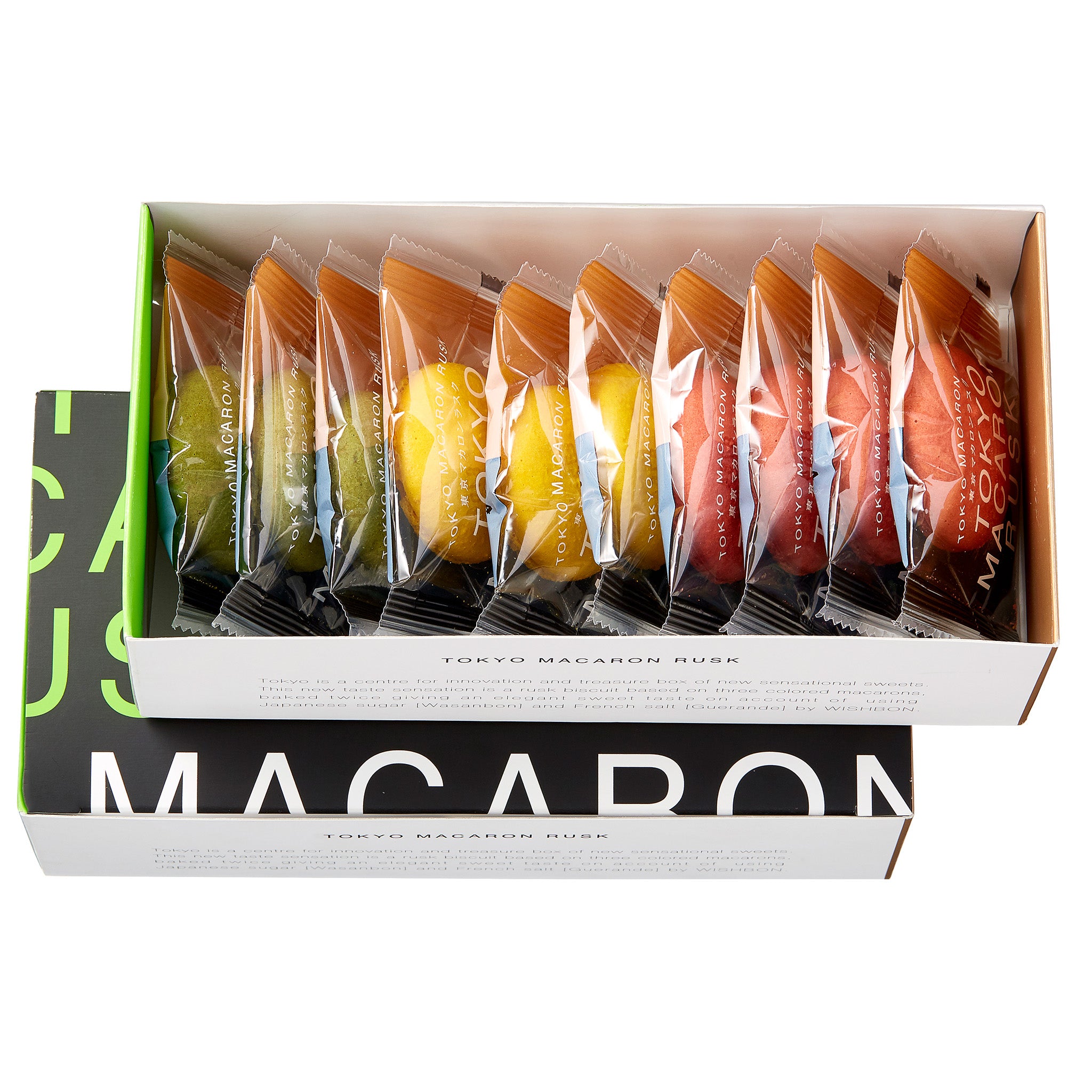 東京マカロンラスク 10個入(ストロベリー・レモン・ピスタチオ)