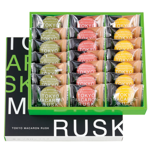 東京マカロンラスク 21個入(ストロベリー・レモン・ピスタチオ)